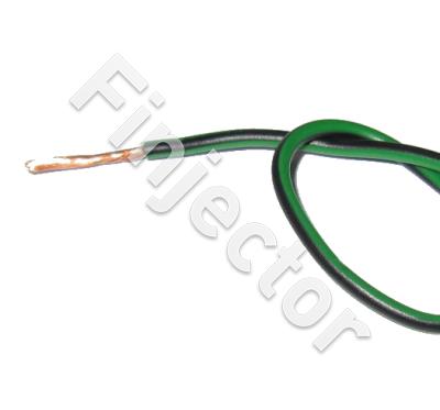 Autocable 0.75mm² green-black (full reel=100m)