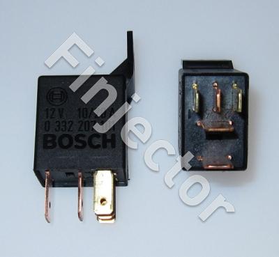 Bosch change over micro relay, 12V  20/10A, with fastening plate