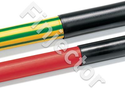 Heat shrink tube with glue 6/2 mm, black, 1.2 m rod