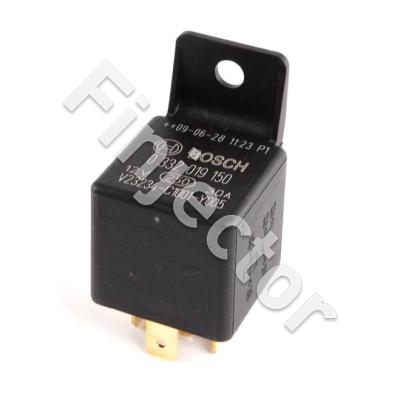 MINI-RELAY 12V / 30 A, 2 X 87, with fastening plate, BOSCH