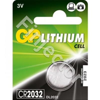 CR2032 button cell lithium battery 3.0 Volts