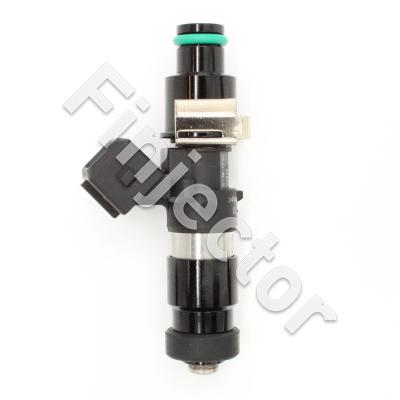EV14 injector, 12 Ohm, 485cc, E26°, Jetronic (EV1), O-O 61 mm, Long, Short 11 mm Top Adapter with Filter, 11 mm Bottom Adapter (Bosch 0280158211-L11)