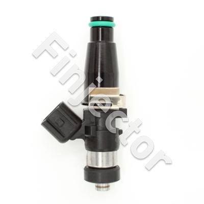 EV14 injector, 12 ohm, 490 cc, C, USCAR, O-O 61mm, Long, Long 11mm Top Adapter with Filter, 16 mm Bottom (Bosch 0280158187-L11)