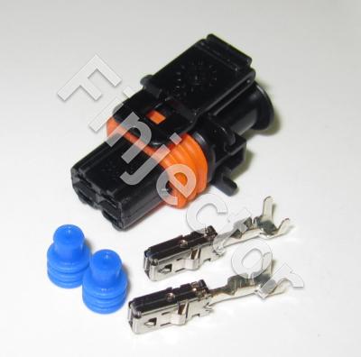 Compact connector  SET,1.1, 2 pole, Code 1, BDK 2.8, (0.5 - 1.0 mm2)