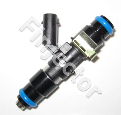 EV14 injector, 12 Ohm, 190 cc, C, MLK, O-O 61 mm, Long, Short 14 mm Top Adapter With Filter, 14 mm Bottom Adapter (Bosch 0280158336-L14)