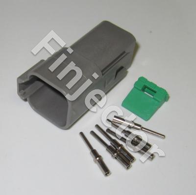 Deutsch DT 6 pole connector set 0.5 - 1 mm2, male pins
