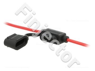 Fuse holder for GM type fuse, with 4mm² cables