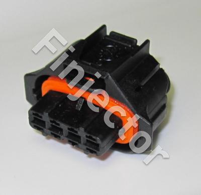 4 pole Compact connector 1.1m, Code 1, covered, BDK 2.8 (Bosch 1928403736)