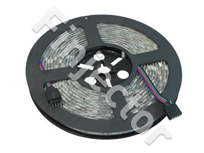 Waterproof Flexible RGB LED strip 5m/10mm, 12V/ 2.5A, SMD5050