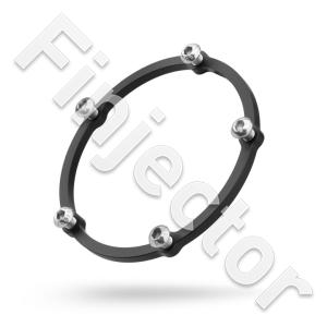 Aluminum nut ring for remote filler cap, with M6 bolts (NUKE 150-30-112)