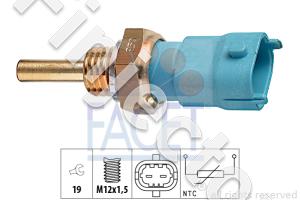 TEMPERATURE SENSOR for oil M12X1.5, Compact connector. Like Bosch 0281002170 (1.830.239)