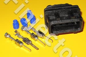 4 pole connector SET with JPT male pins and seals (0.5-1.5 mm2)