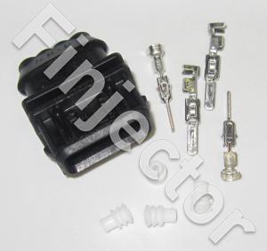 4 pole connector SET with JPT male pins and seals (1.5-2.5 mm2)