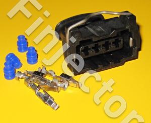 4  pole Bosch Jetronic connector  kit, including terminals (0.5-1.5 mm2) and  wire seals (1928402587-SET-1)