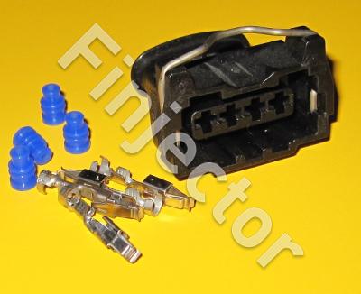 4  pole Bosch Jetronic connector  kit, including terminals (0.5-1.5 mm2) and  wire seals (1928402587-SET-1)
