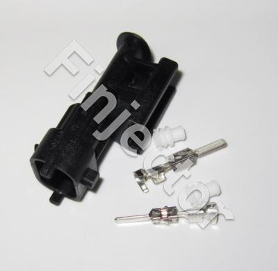 2 pole Female Compact Connector SET with JPT male pins and seals. 1.5-2.5 mm2