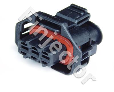 3 pole Bosch compact connector 1.1a, Code 1,  F-VMQ seal (Bosch 1928404656)