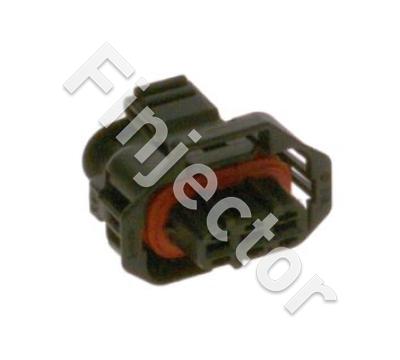Compact 1.1a / Connector 3 Pole, Code 2, Black, F-VMQ seal, BMK-terminals (Bosch 1928404657)