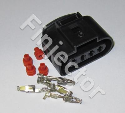 4 pole connector set with pins and seals, 0.5-1.5 mm2
