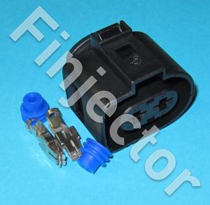 2 Way Sealed Female Connector SET, 4.8 mm, 1-row, Coding I, 2.5