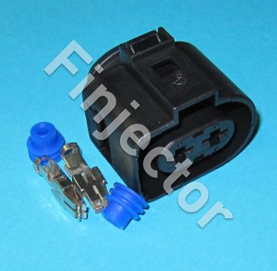 2 Way Sealed Female Connector SET, 4.8 mm, 1-row, Coding I, 2.5