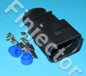 2 Way Sealed Male Connector SET, 4.8 mm, 1-row, Coding I, 2.5 - 4.0 mm2