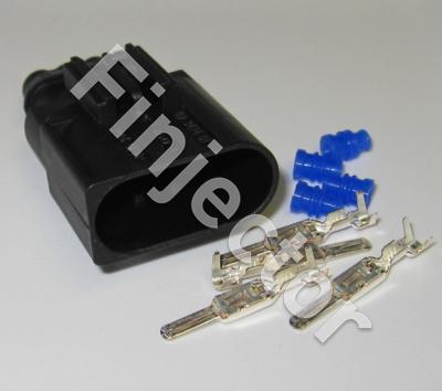 4 pole connector SET, 0.5- 1 mm², SLK Male pins, Code A Clip top