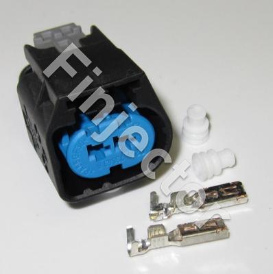 KKS SLK 2,8 ELA CPA, 2 pole connector SET, for wire size 1-2.5 mm2, Code C, Clip top, Rest Position push,