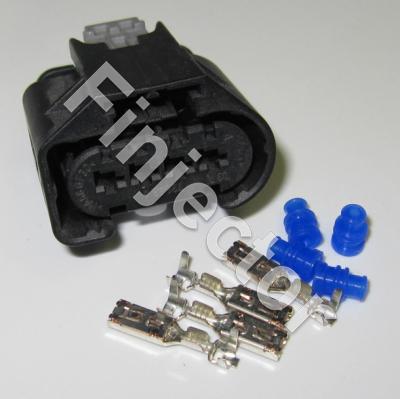 KKS SLK 2,8 ELA CPA, 4 pole connector SET, for wire size 0.5-1 mm2, Code A Clip top, Rest Position push