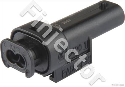 KKS MLK 1.2 ELA-U, 2 pole housing, Male pins, Code A. Tyco: 1-1703498-2