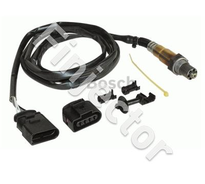 OXYGEN SENSOR, universal with connector, genuine Bosch