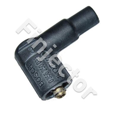 CONNECTOR for coils with 4 mm pin, angle, "small", 1 kOhm
