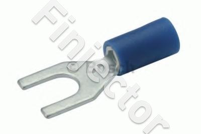 Terminal lug, "fork", blue, M5 (Bosch 8781353009)