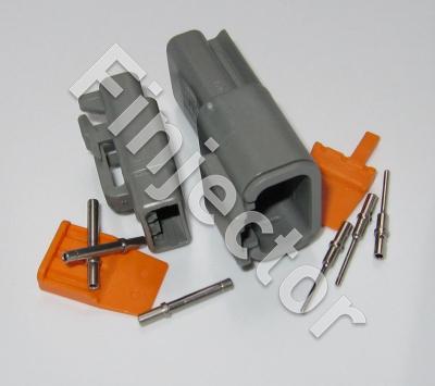 Deutsch DTM 3 pole connector pair for wire size  0.2-0.5 mm²