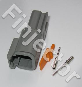 Deutsch DTM 2-napainen naarasliitinsarja, 0.2-0.5 mm2