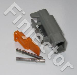 Deutsch DTM 2-napainen urosliitinsarja, 0.2-0.5 mm2