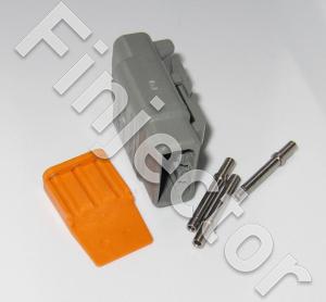 Deutsch DTM 3-napainen urosliitinsarja, 0.2-0.5 mm2