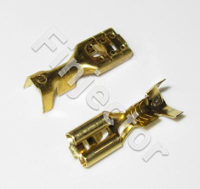 Laattaliitin 4.8mm lukkokielellä. 1.5 - 2.5mm² (B 2504 FL8) (100 kpl laatikko) (KF021430)