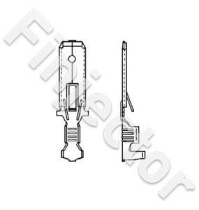 Laattapistoke uros, 6.3mm 1.5-2.5 mm2 (GH45054100)