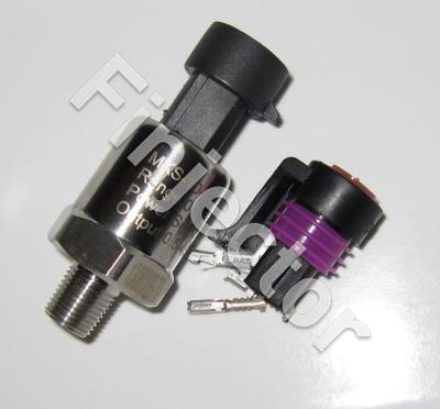 10 Bar (150 PSI) fuel/oil pressure sensor, 1/8 NPT, with connector set (MKS-10-1-8)