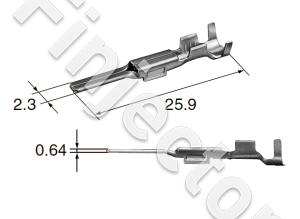 Male Pin for ND/Sumitomo type male connectors (Yazaki) 0.5-1.25mm2