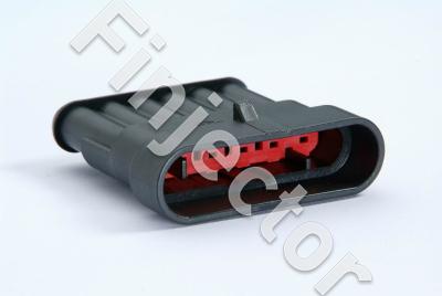 Super Seal 6 pole female connector, pins:  SS-MALEPIN-1