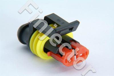 Super Seal 2 pole male connector, suitable pins:  SS-FEMALEPIN-1