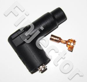 HV connector SET for coils with 4 mm pin, 1 kOhm (for IC1 cable)