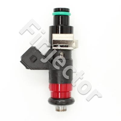 Deka injector, 875 cc, 12 Ohm, C 26 deg., Jetronic, O-O 50 mm, 9 hole spray tip, 11mm top adapter with filtter, 14mm bottom seal (FI114700-M11)