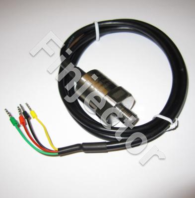 10 Bar (150 PSI) fuel/oil pressure sensor, M10X1, with 1 m cable. IP67