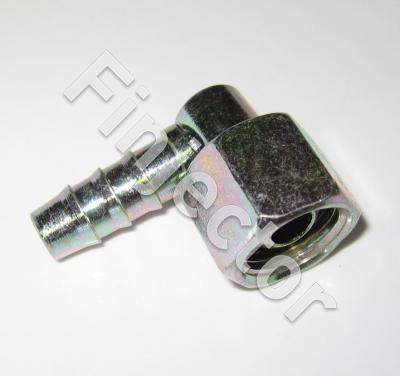 Angle piece 90° with conical nipple for 8 mm tube, nut M16X1.5