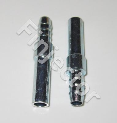 Pipe nipple for 6 mm polyamide tube, spindle diameter 8 mm