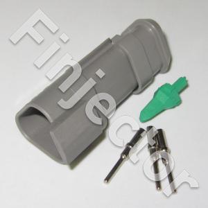 Deutsch DT 3-napainen naarasliitinsarja, pitkä, 0.5-1 mm2
