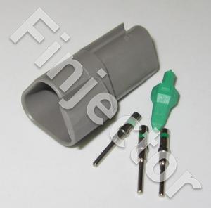 Deutsch DT 3-napainen naarasliitinsarja, 1-2 mm2